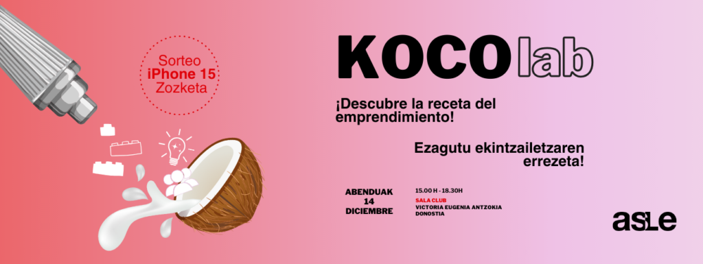 KOCOlab: Descubre la receta del emprendimiento 14 de diciembre Sala Club - Victoria Eugenia
Banner web